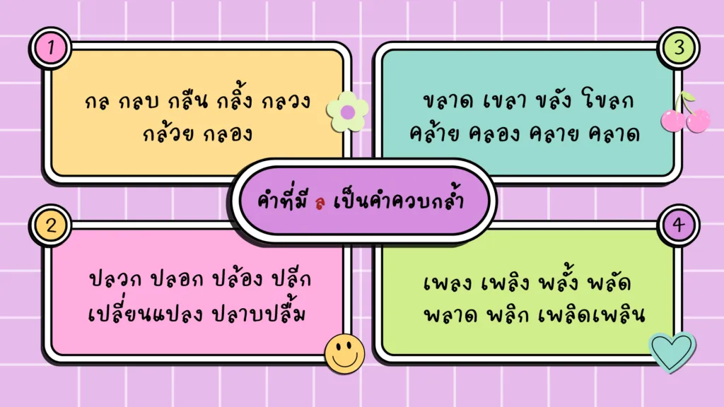 การอ่านออกเสียงคำควบกล้ำ