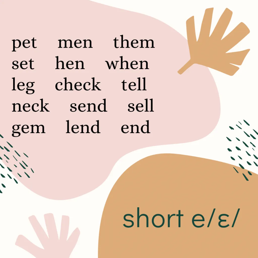 short e /ɛ/