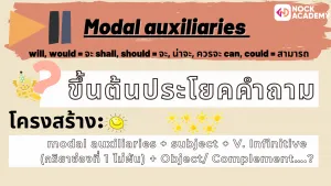 01NokAcademy_Question ความแตกต่างของ ประโยคคำถามที่มีกริยาช่วยนำหน้า กับ Wh-questions (6)