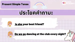 เรียนรู้เรื่อง Present Tense โดยมีคำบอกเวลา และเเต่งประโยคให้เข้ากับคำศัพท์เรื่องสถานที่ต่� (4)