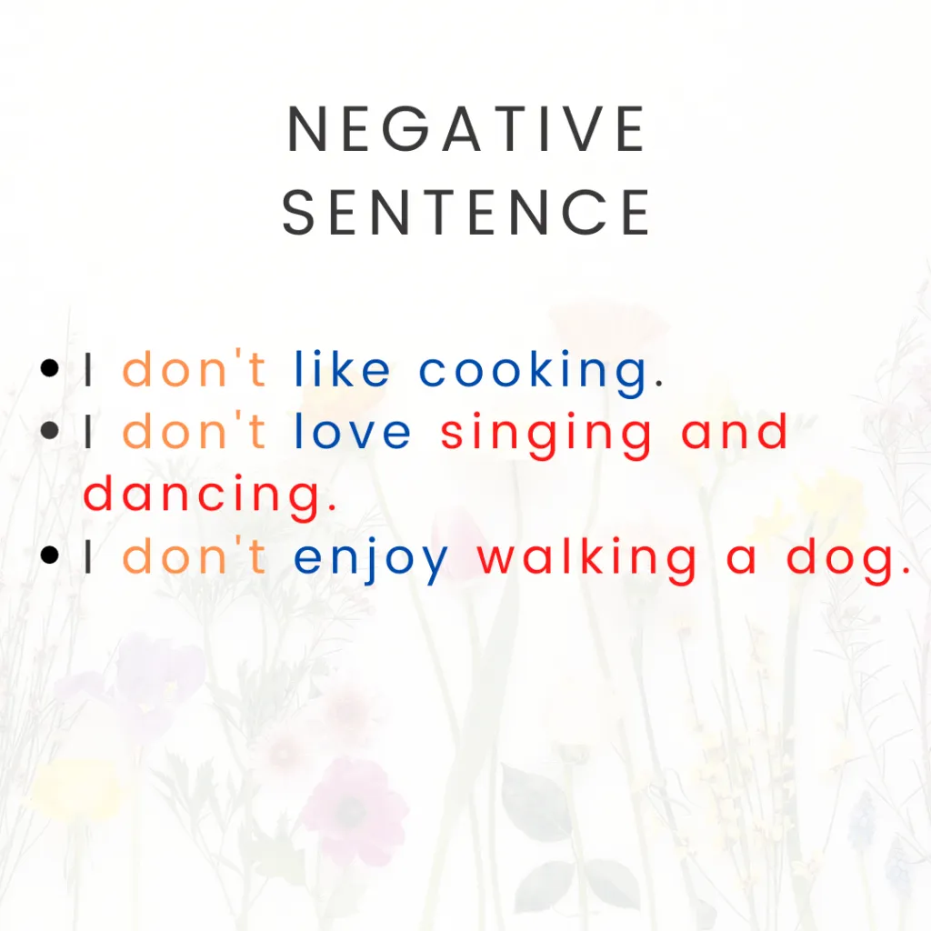 don’t like love enjoy