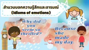 สำนวนบอกความรู้สึกและอารมณ์ (Idioms of emotions)