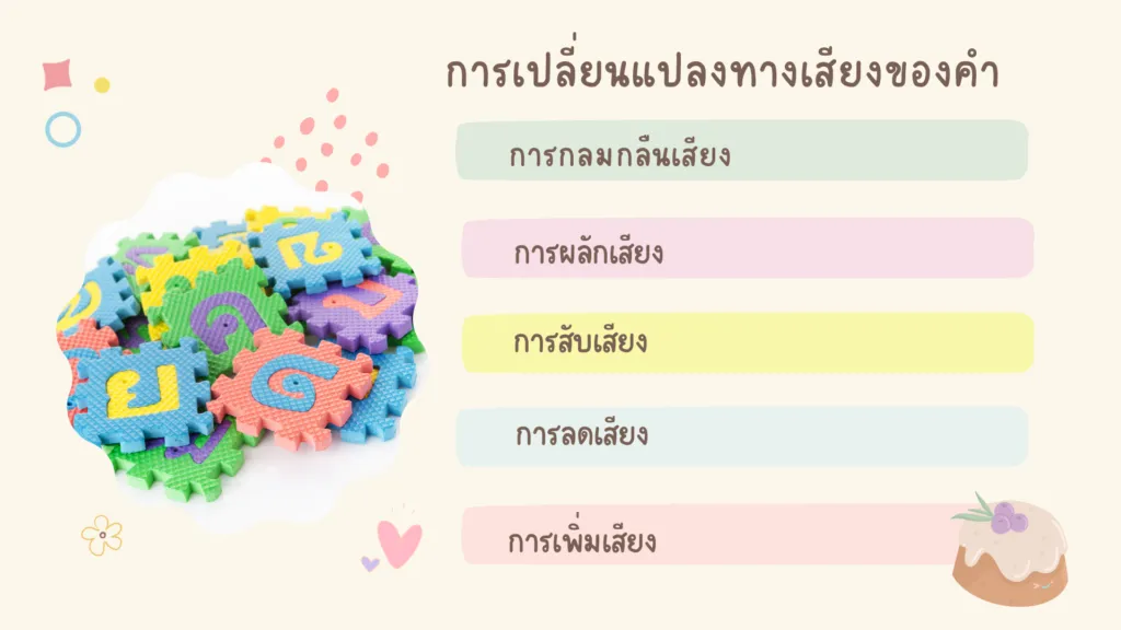 การเปลี่ยนแปลงคำ