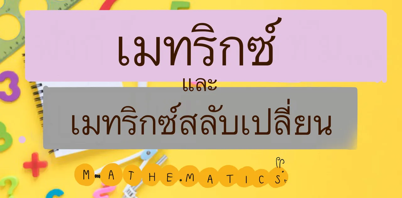 เมทริกซ์ และเมทริกซ์สลับเปลี่ยน