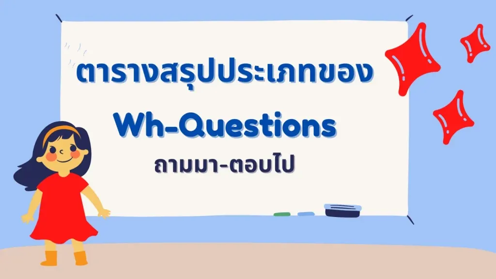 ประโยคและสถานการณ์ที่ใช้ WHQuestions