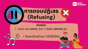 การตอบปฏิเสธ (Refusing)