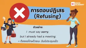 การตอบปฏิเสธ (Refusing)