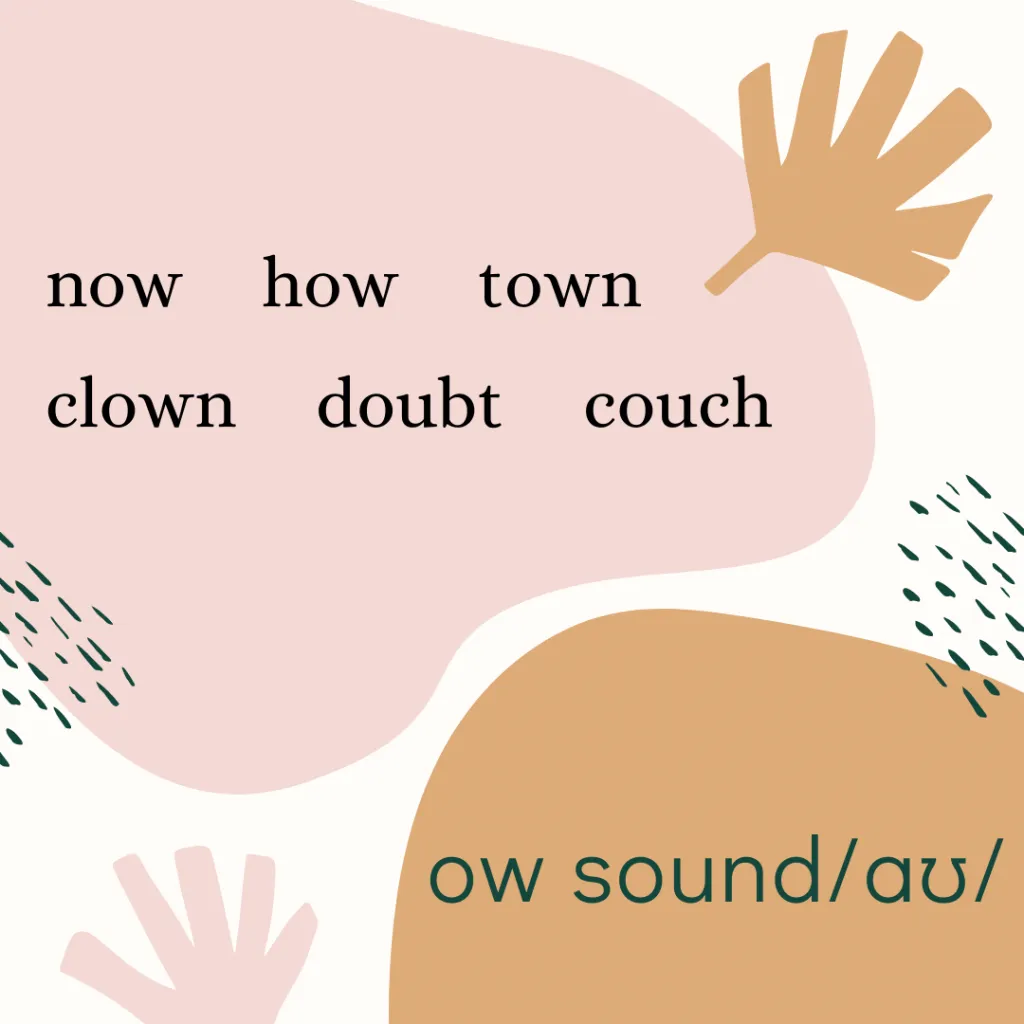 ow sound /aʊ/