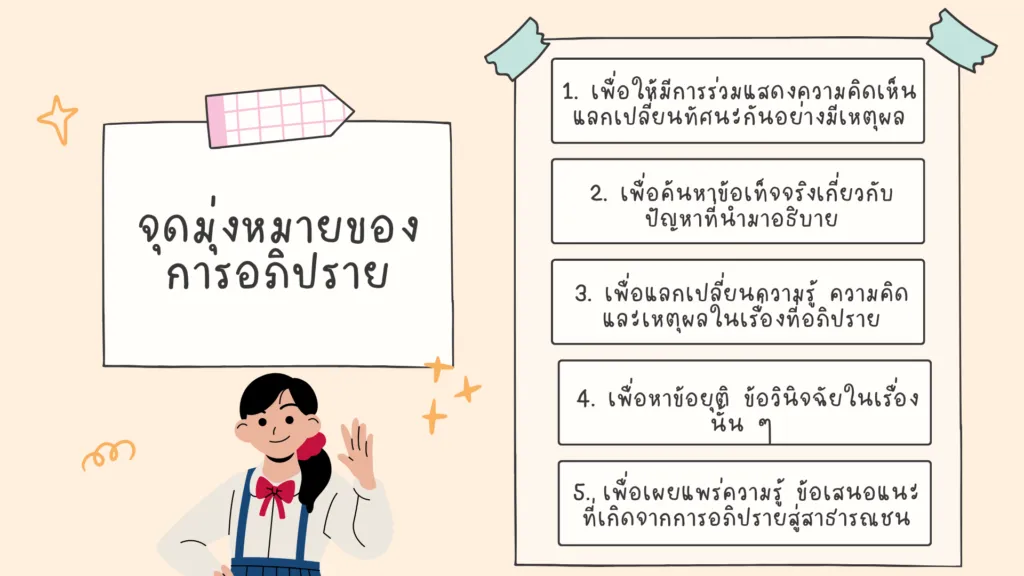 การพูดอภิปราย