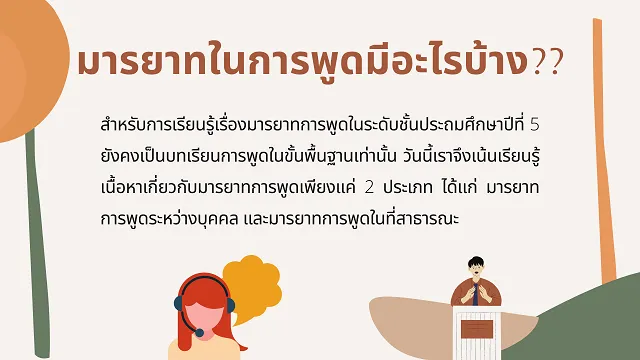 มารยาทในการพูด
