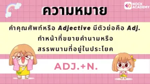 ป.6 เรียนรู้เกี่ยวกับคำคุณศัพท์ และการเรียงคำคุณศัพท์ (2)