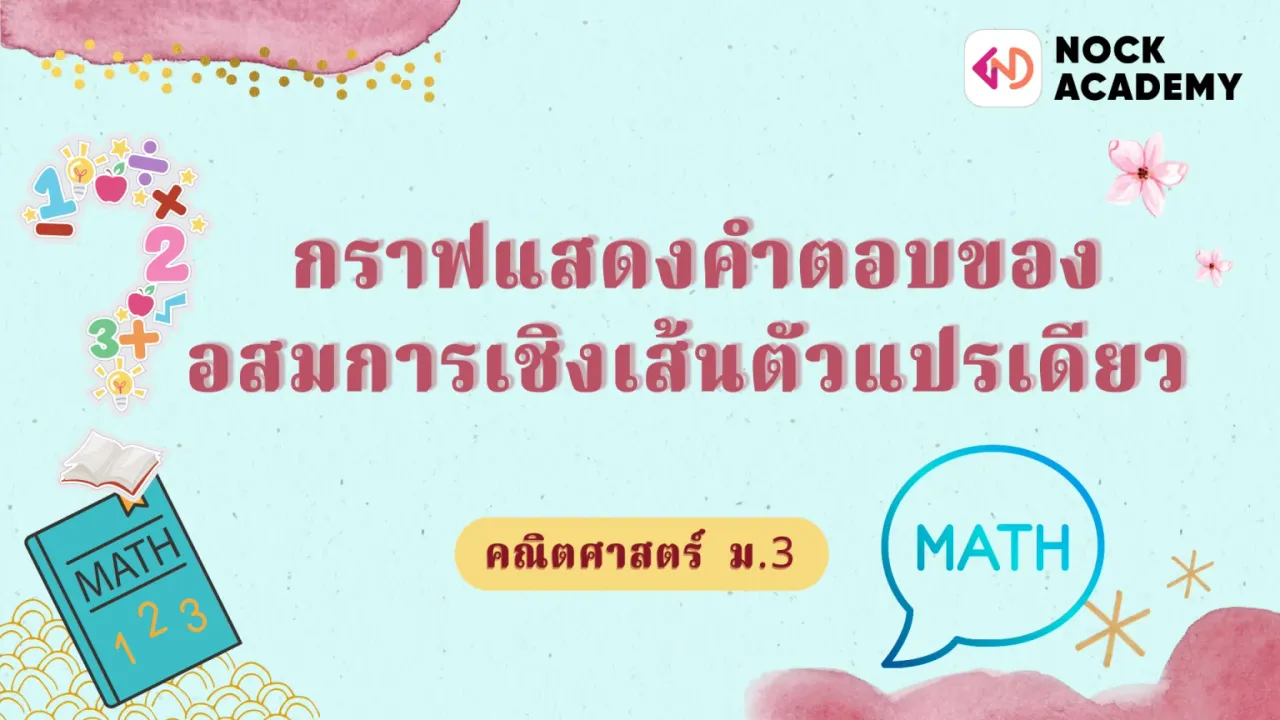 กราฟแสดงคำตอบของอสมการเชิงเส้นตัวแปรเดียว