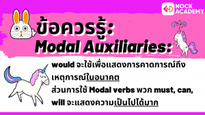 NokAcademy_ม.4 การใช้ Modal Auxiliaries (6)